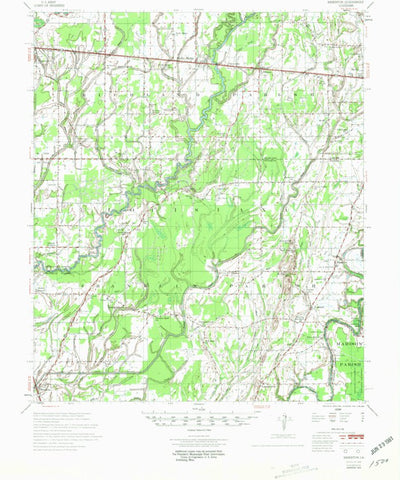 United States Geological Survey Baskinton, LA (1958, 62500-Scale) digital map