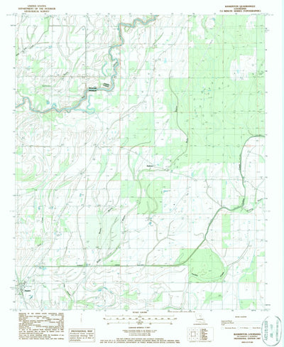 United States Geological Survey Baskinton, LA (1987, 24000-Scale) digital map