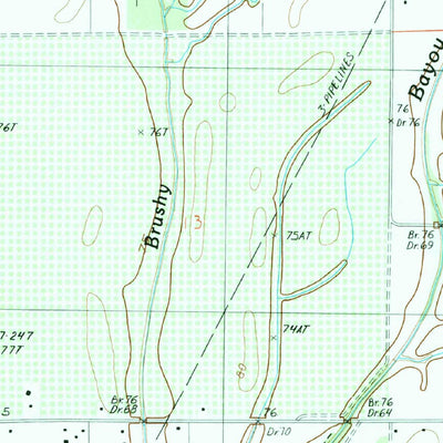 United States Geological Survey Baskinton, LA (1987, 24000-Scale) digital map
