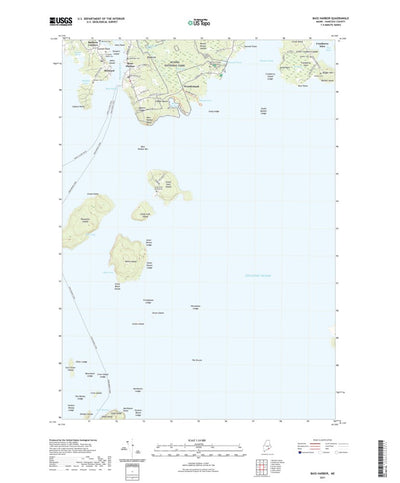 United States Geological Survey Bass Harbor, ME (2021, 24000-Scale) digital map