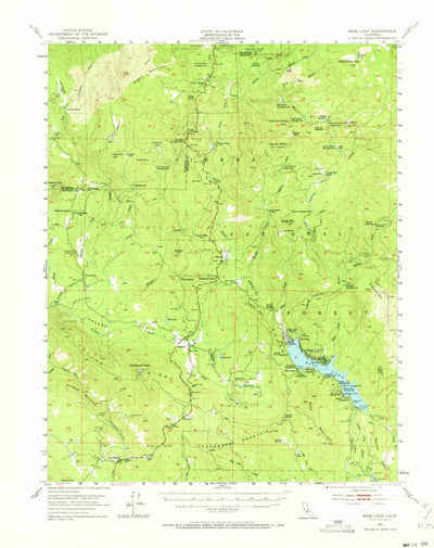 United States Geological Survey Bass Lake, CA (1953, 62500-Scale) digital map