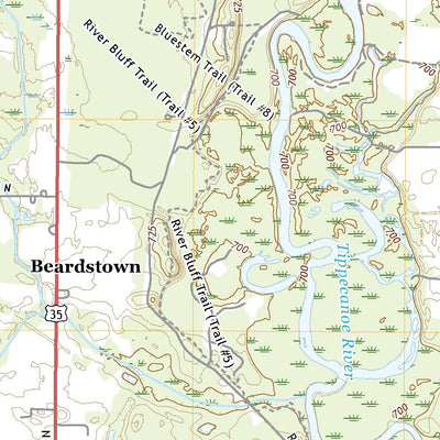 United States Geological Survey Bass Lake, IN (2019, 24000-Scale) digital map