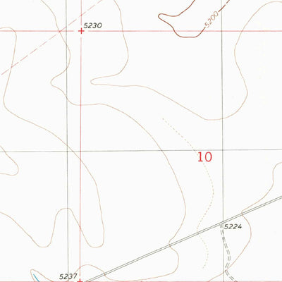 United States Geological Survey Bassett Lake, NM-TX (1980, 24000-Scale) digital map