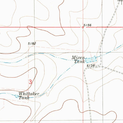 United States Geological Survey Bassett Lake, NM-TX (1980, 24000-Scale) digital map