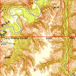 United States Geological Survey Bassett NW, NE (1950, 24000-Scale) digital map
