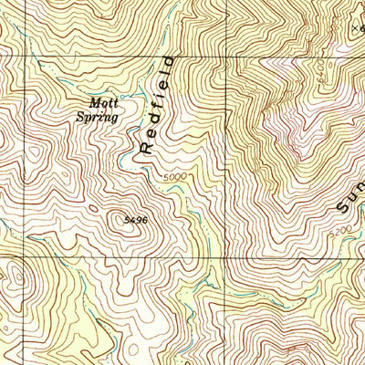 United States Geological Survey Bassett Peak, AZ (1996, 24000-Scale) digital map