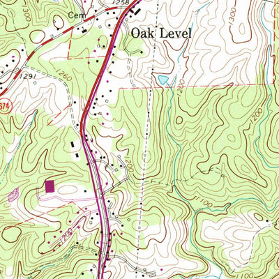 United States Geological Survey Bassett, VA (1965, 24000-Scale) digital map