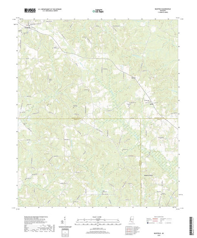 United States Geological Survey Bassfield, MS (2020, 24000-Scale) digital map