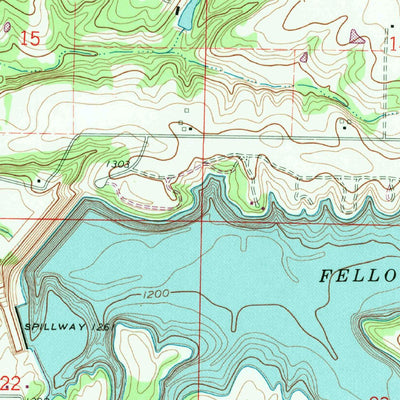 United States Geological Survey Bassville, MO (1961, 24000-Scale) digital map