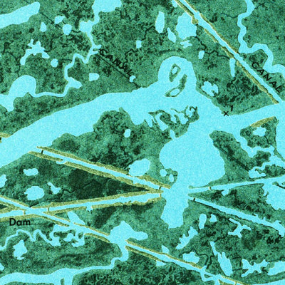 United States Geological Survey Bastian Bay, LA (1973, 24000-Scale) digital map