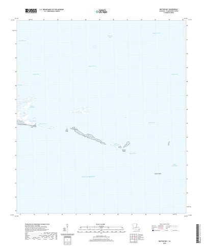 United States Geological Survey Bastian Bay, LA (2020, 24000-Scale) digital map