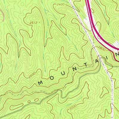 United States Geological Survey Bastian, VA-WV (1968, 24000-Scale) digital map
