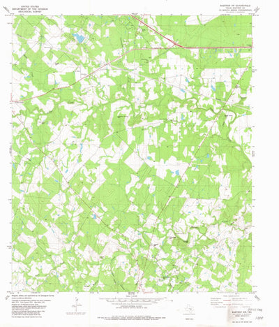 United States Geological Survey Bastrop SW, TX (1982, 24000-Scale) digital map