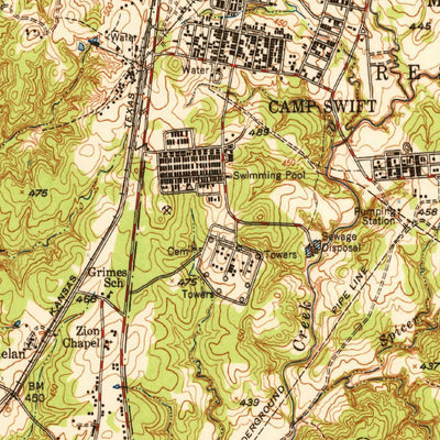 United States Geological Survey Bastrop, TX (1950, 62500-Scale) digital map