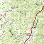 United States Geological Survey Bat Cave, NC (1997, 24000-Scale) digital map