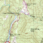 United States Geological Survey Bat Cave, NC (1997, 24000-Scale) digital map