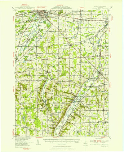 United States Geological Survey Batavia, NY (1950, 62500-Scale) digital map
