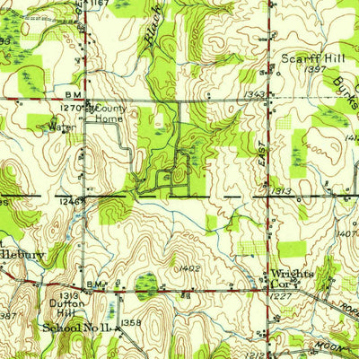 United States Geological Survey Batavia, NY (1950, 62500-Scale) digital map