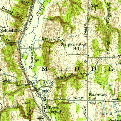 United States Geological Survey Batavia, NY (1950, 62500-Scale) digital map