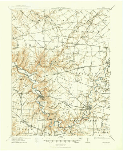 United States Geological Survey Batavia, OH (1916, 62500-Scale) digital map