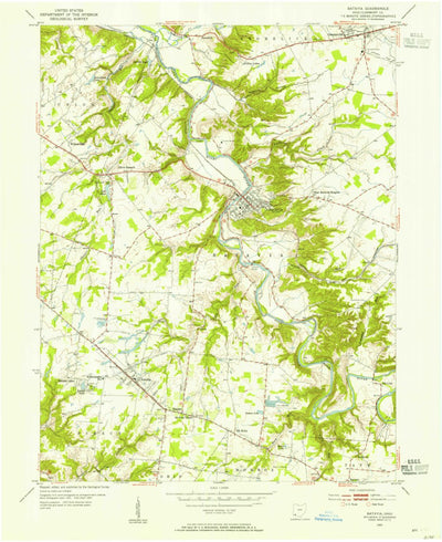 United States Geological Survey Batavia, OH (1953, 24000-Scale) digital map
