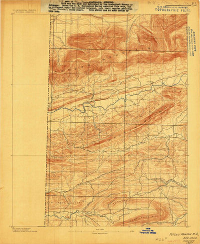 United States Geological Survey Bates, AR-OK (1887, 62500-Scale) digital map