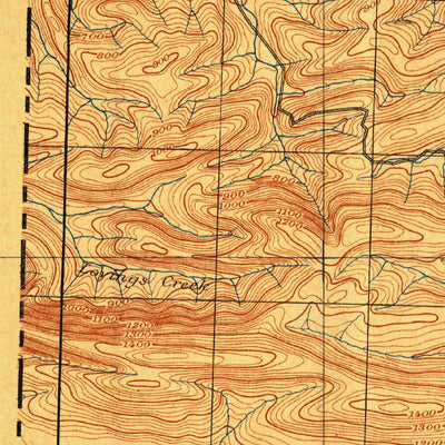 United States Geological Survey Bates, AR-OK (1887, 62500-Scale) digital map