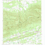 United States Geological Survey Bates, AR-OK (1958, 24000-Scale) digital map