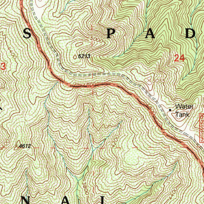 United States Geological Survey Bates Canyon, CA (1995, 24000-Scale) digital map