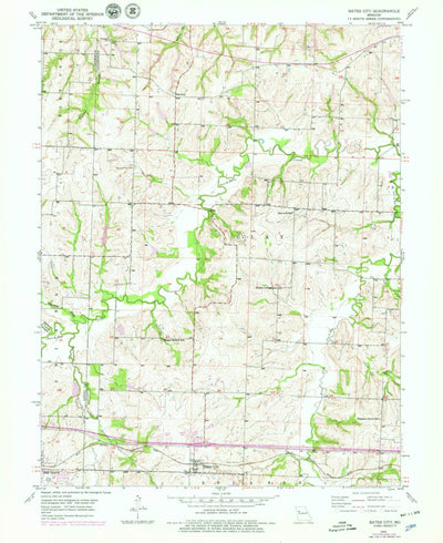 United States Geological Survey Bates City, MO (1950, 24000-Scale) digital map