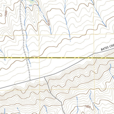 United States Geological Survey Bates Creek Reservoir, WY (2023, 24000-Scale) digital map