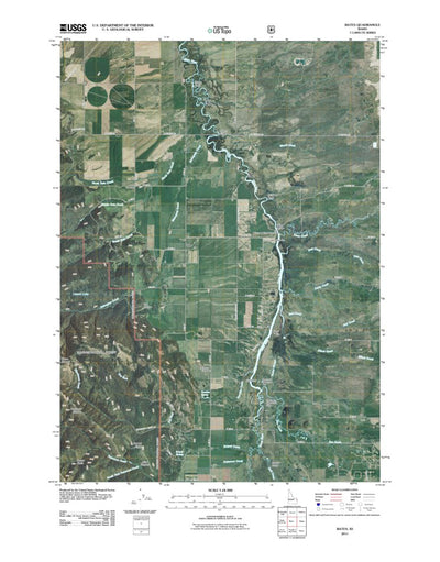 United States Geological Survey Bates, ID (2011, 24000-Scale) digital map