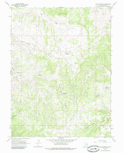 United States Geological Survey Bates Knolls, UT (1966, 24000-Scale) digital map