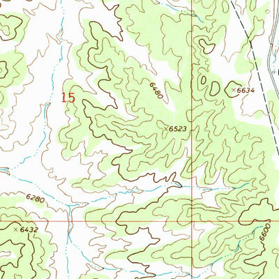 United States Geological Survey Bates Knolls, UT (1966, 24000-Scale) digital map