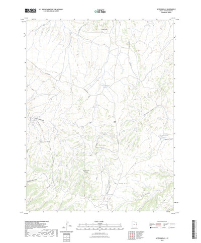 United States Geological Survey Bates Knolls, UT (2023, 24000-Scale) digital map