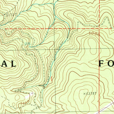 United States Geological Survey Bates, OR (1988, 24000-Scale) digital map