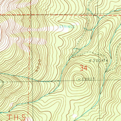 United States Geological Survey Bates, OR (1988, 24000-Scale) digital map