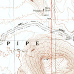 United States Geological Survey Bates Well, AZ (1990, 24000-Scale) digital map