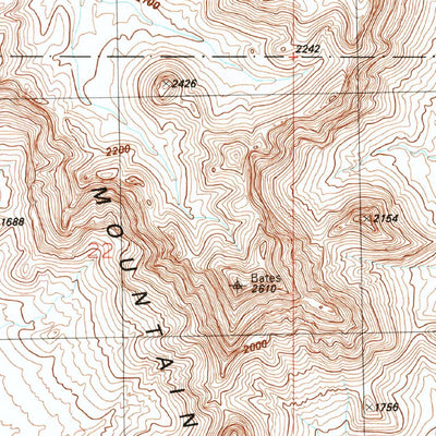 United States Geological Survey Bates Well, AZ (1990, 24000-Scale) digital map