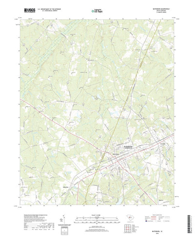 United States Geological Survey Batesburg, SC (2020, 24000-Scale) digital map