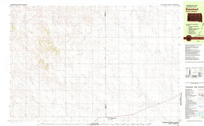 United States Geological Survey Batesland, SD (1981, 25000-Scale) digital map