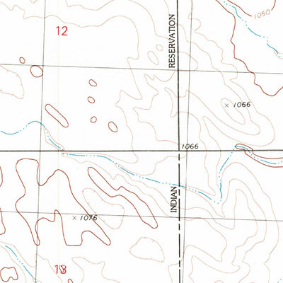 United States Geological Survey Batesland, SD (1981, 25000-Scale) digital map