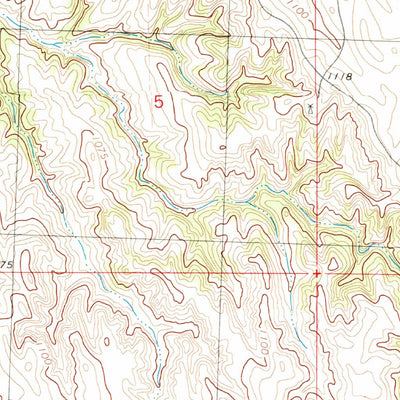 United States Geological Survey Batesland, SD (1981, 25000-Scale) digital map