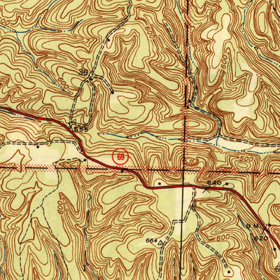 United States Geological Survey Batesville, AR (1942, 31680-Scale) digital map
