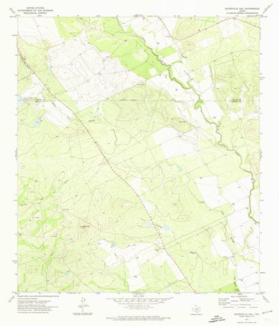 United States Geological Survey Batesville Hill, TX (1971, 24000-Scale) digital map