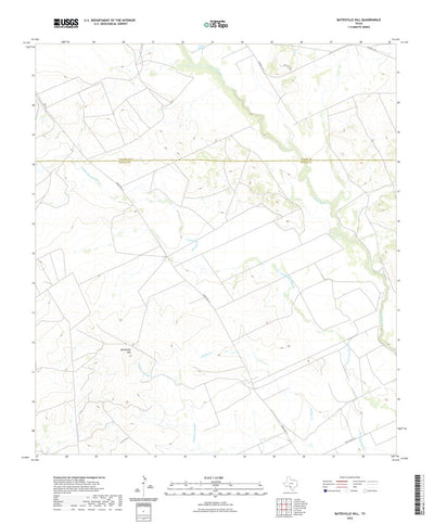 United States Geological Survey Batesville Hill, TX (2022, 24000-Scale) digital map