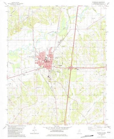 United States Geological Survey Batesville, MS (1982, 24000-Scale) digital map