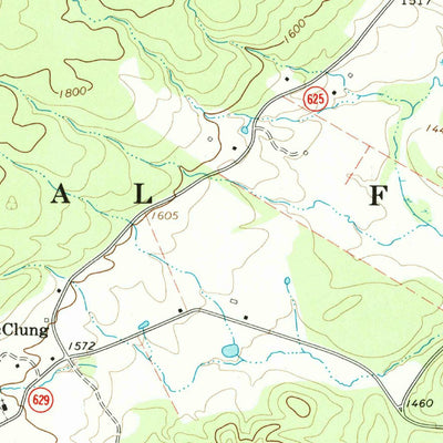 United States Geological Survey Bath Alum, VA (1968, 24000-Scale) digital map