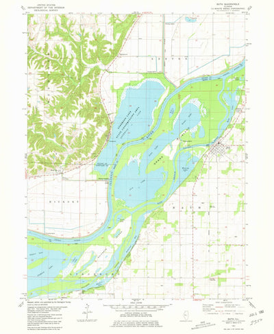 United States Geological Survey Bath, IL (1981, 24000-Scale) digital map