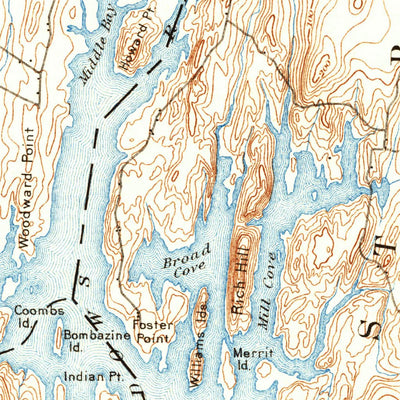 United States Geological Survey Bath, ME (1894, 62500-Scale) digital map